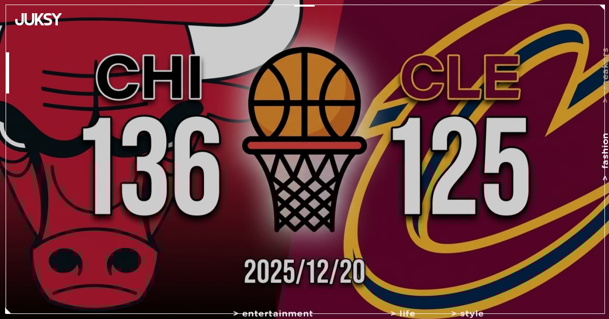 [2025/12/20 公牛 @ 騎士] Vučević雙十領軍 公牛客場11分差擊敗騎士