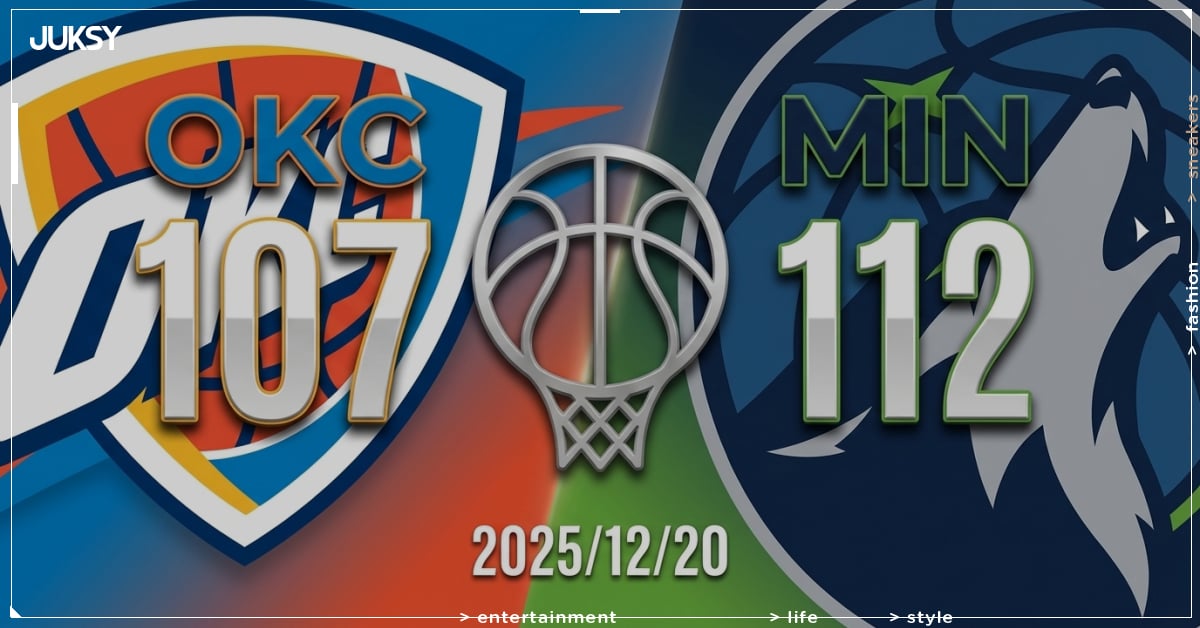 [2025/12/20 雷霆 @ 灰狼] Edwards轟26分12籃板 灰狼主場險勝雷霆