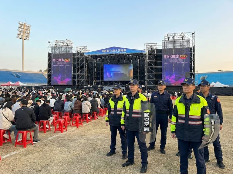 彰化歲末演唱會百警戒護 北捷事件後快打部隊首度進駐