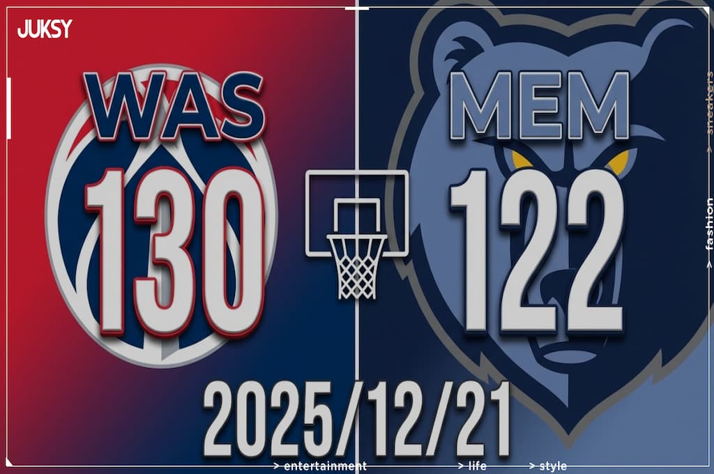 [2025/12/21 巫師 @ 灰熊] George、McCollum雙雙轟28分 巫師客場8分差力克灰熊