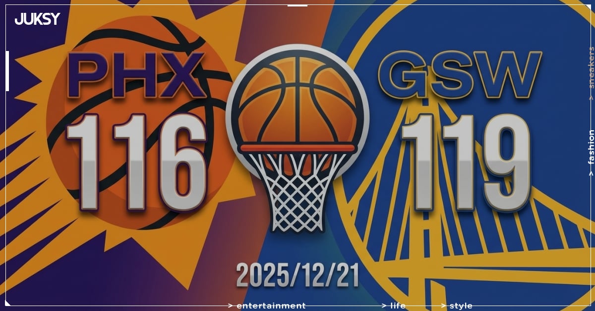 [2025/12/21 太陽 @ 勇士] Curry雙十領軍 勇士主場3分險勝太陽