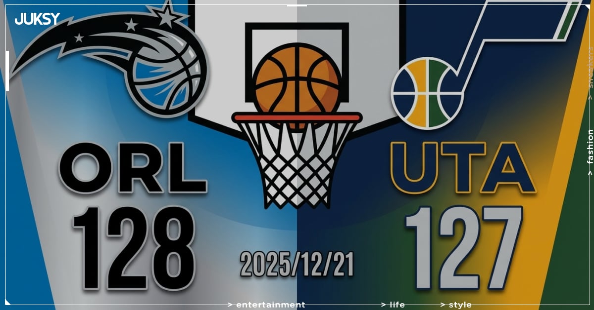 [2025/12/21 魔術 @ 爵士] Bane狂砍32分 魔術客場驚險1分逆襲爵士