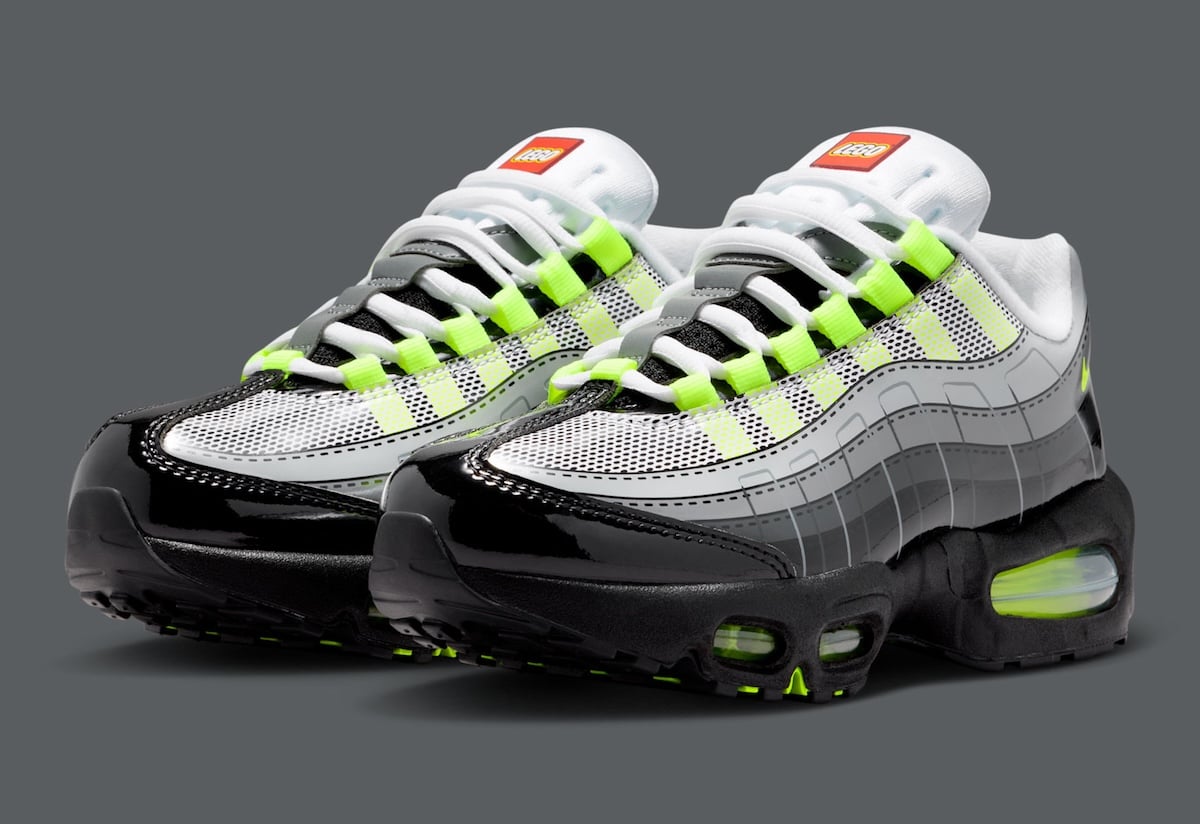 LEGO x Nike Air Max 95 正式曝光！經典螢光綠＋樂高標誌注入太欠收藏！