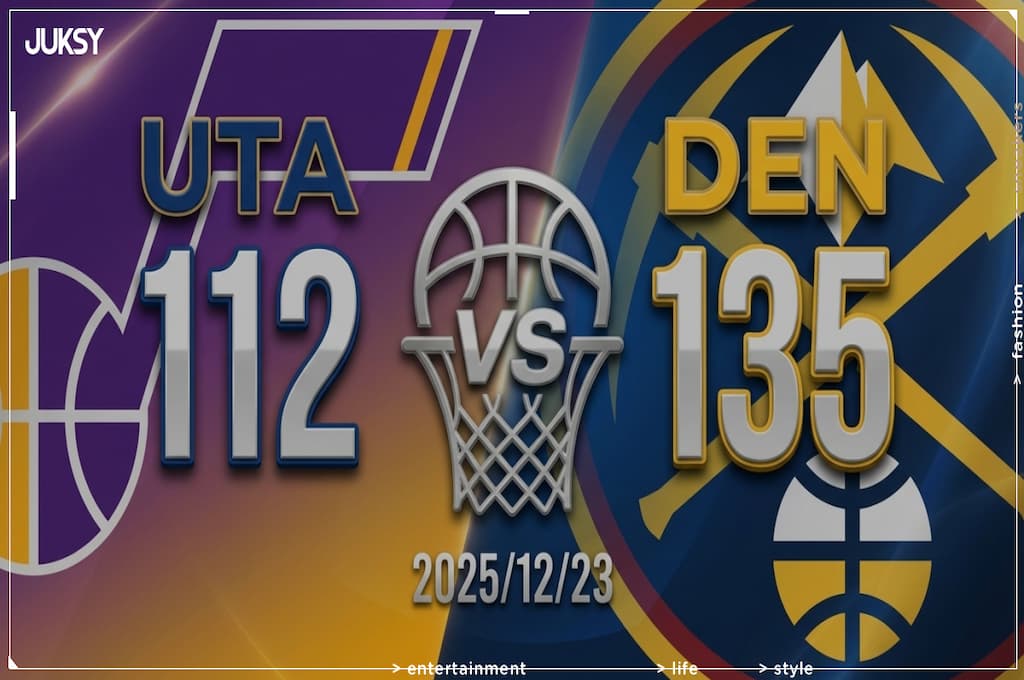 [2025/12/23 爵士 @ 金塊] 約基奇大三元領軍 金塊主場狂勝爵士23分