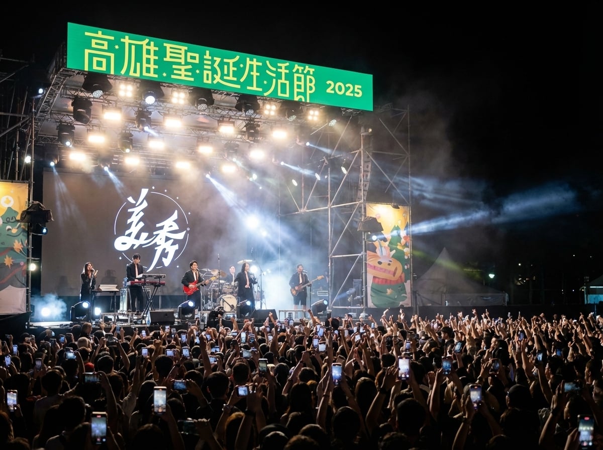 高雄聖誕生活節開唱！美秀集團連參演 3 年嗨翻全場吸 20 萬人潮！