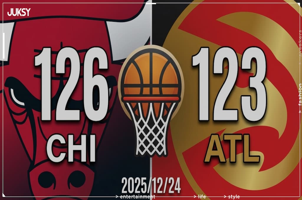 [2025/12/24 公牛 @ 老鷹] Giddey大三元領軍 公牛客場險勝老鷹3分