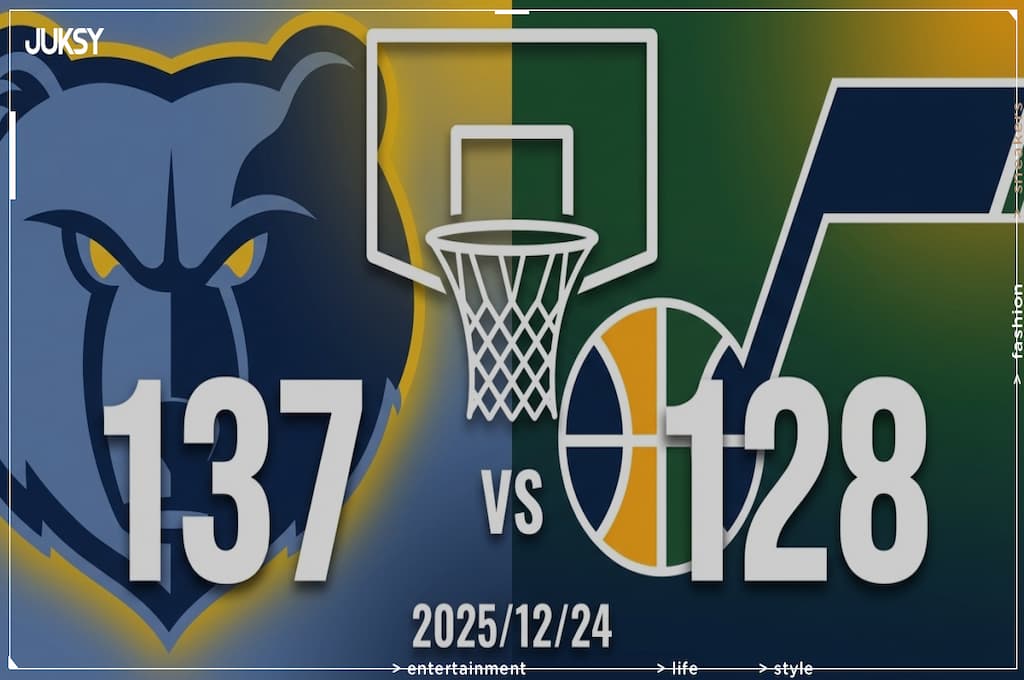 [2025/12/24 灰熊 @ 爵士] Aldama狂砍37分率隊奪勝 灰熊客場9分差力克爵士