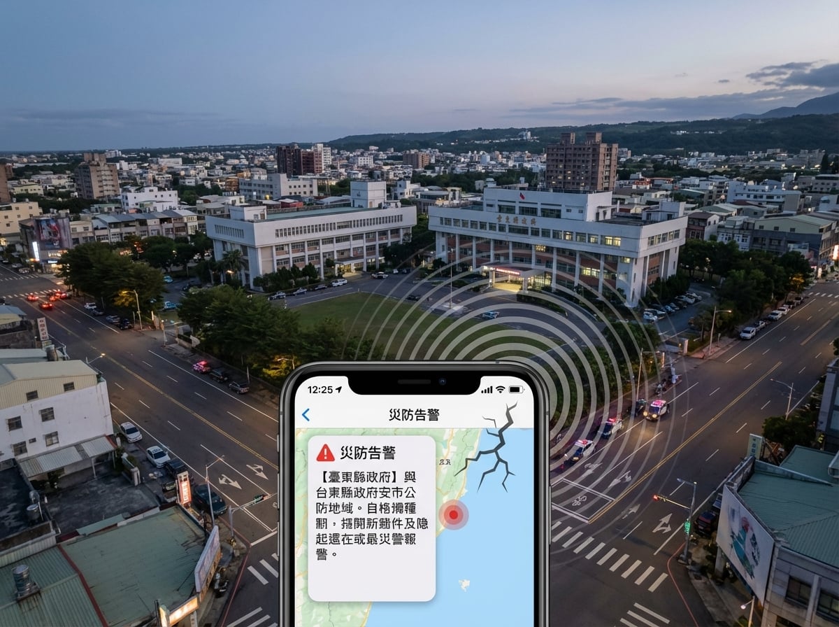 台東6.1強震！全台19縣市發布災防告警 最大震度5弱