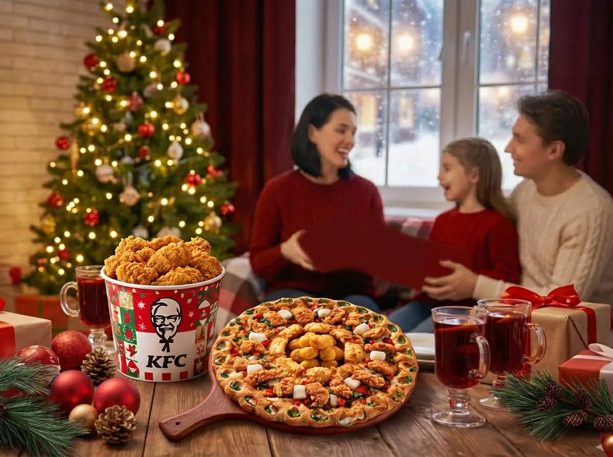 聖誕節放假吃什麼？必勝客花圈披薩買1送1 肯德基巨大桶8折開搶