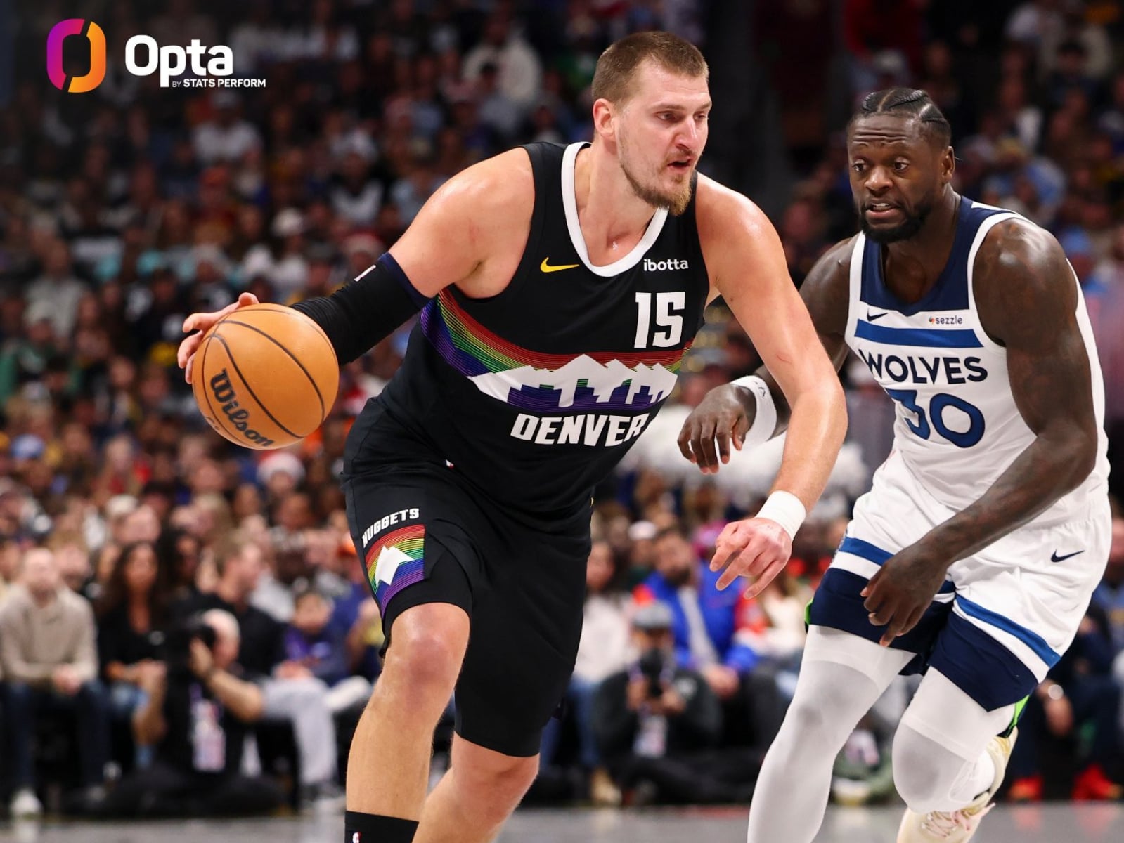 NBA／Nikola Jokic 狂轟 56＋16＋15 超級大三元成史上第一人！金塊擊敗灰狼贏得聖誕大戰！