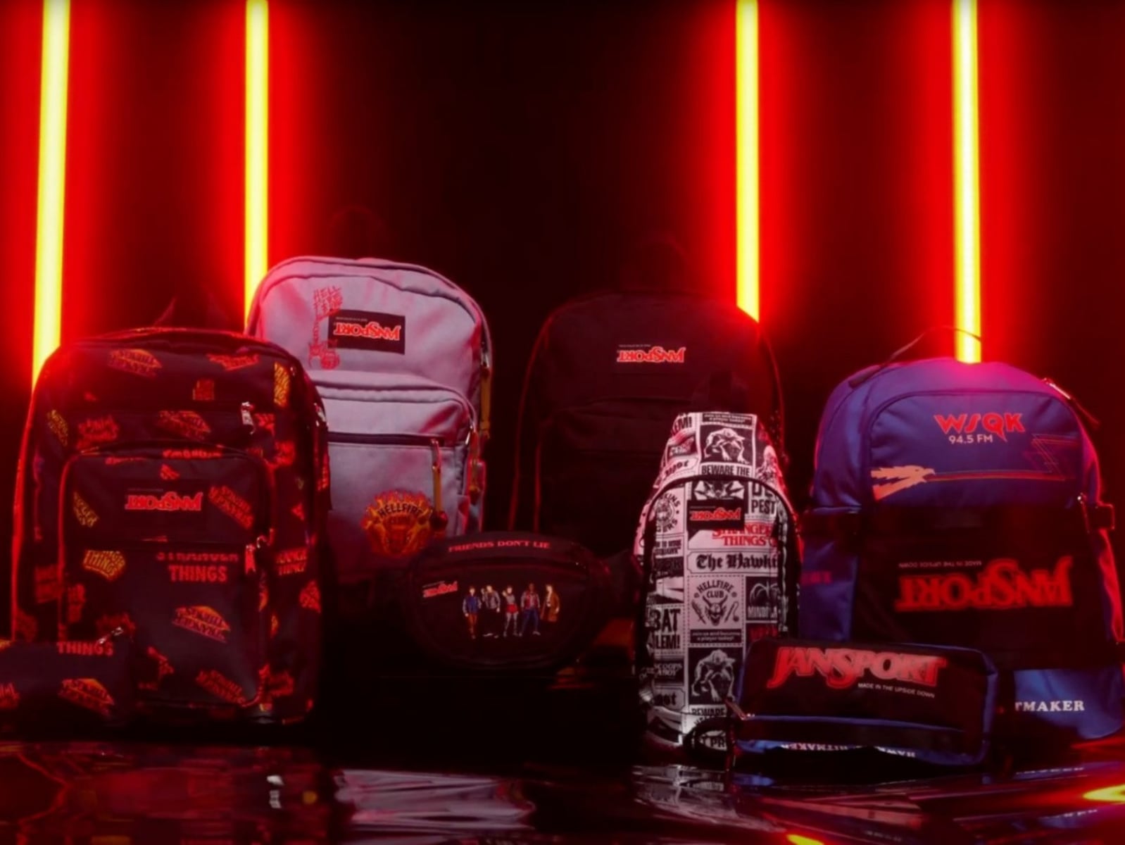 JanSport首間直營店 信義A11開幕 聯手《怪奇物語》最終季，把「顛倒世界」背在肩上