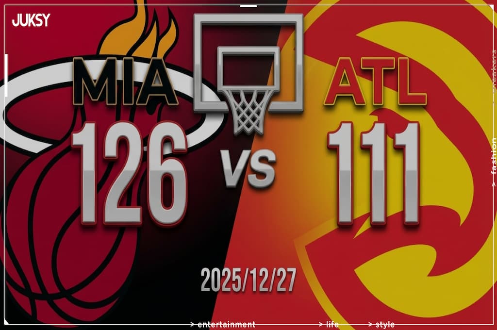 [2025/12/27 熱火 @ 老鷹] Powell攻下25分領軍 熱火客場15分大勝老鷹