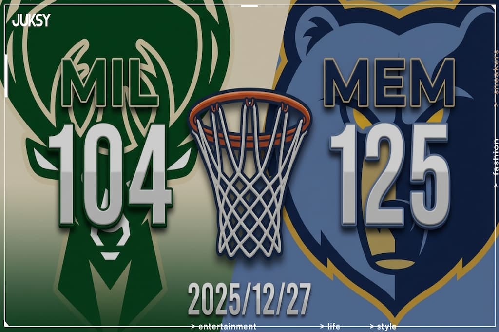 [2025/12/27 公鹿 @ 灰熊] Jaren Jackson Jr. 轟24分5阻攻 灰熊主場21分大勝公鹿