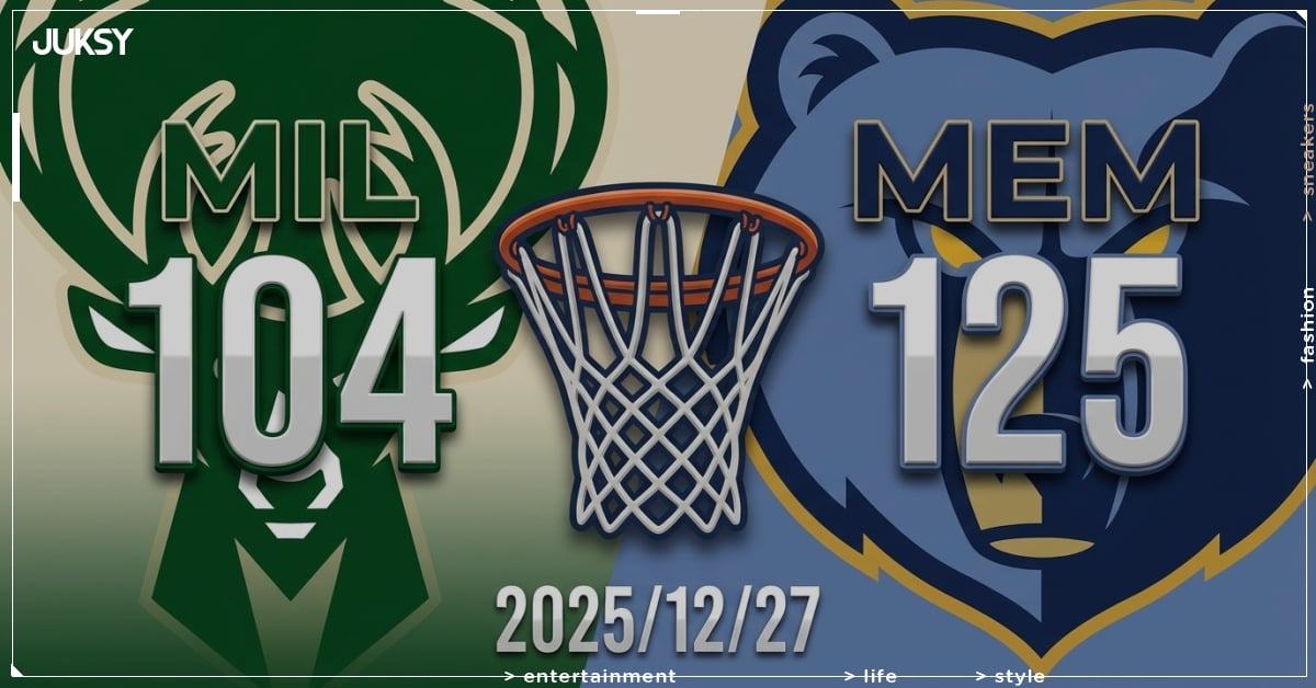 [2025/12/27 公鹿 @ 灰熊] Jaren Jackson Jr. 轟24分5阻攻 灰熊主場21分大勝公鹿