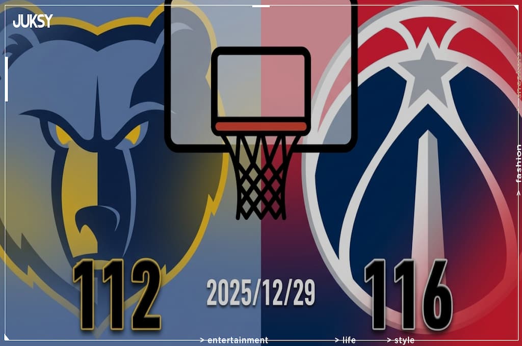 [2025/12/29 灰熊 @ 巫師] Sarr攻防兩端發威 巫師主場力克灰熊奪勝