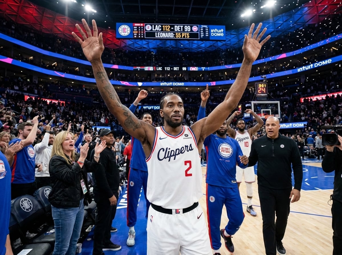 科懷倫納德 Kawhi Leonard 55分神蹟！追平快船隊史紀錄帶隊四連勝