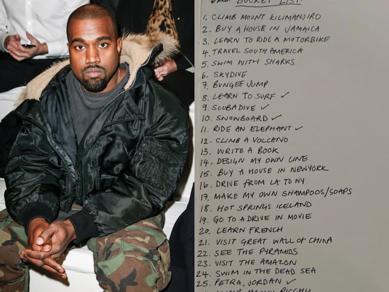 肯爺 Kanye West 人生清單瘋傳!攀吉力馬札羅山、學鋼管舞⋯本人親自澄清:「全是假的!」