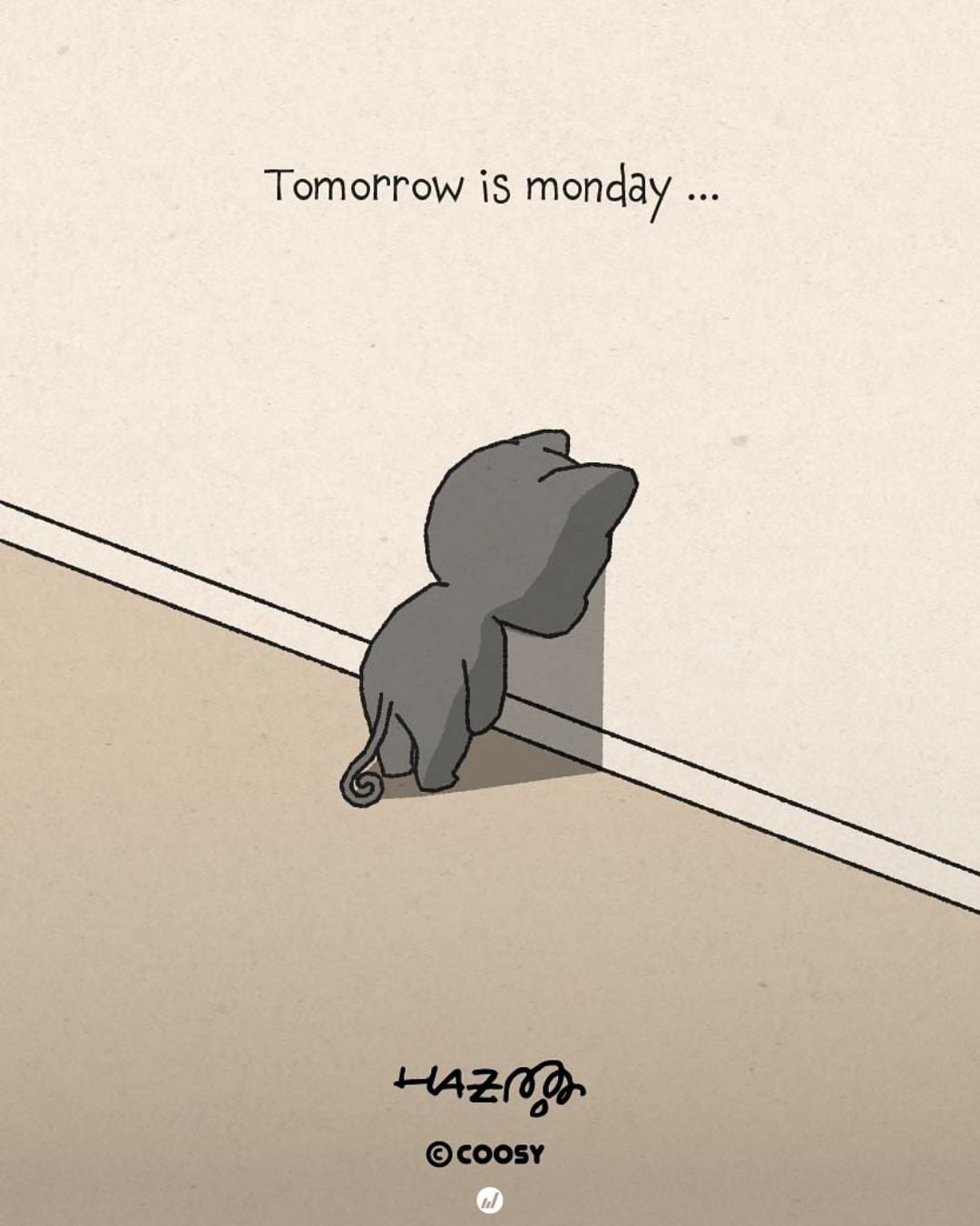 韓國插畫家 Hakong-ee「社畜系列」爆紅!「週一絕望感」神演繹讓上班族看哭