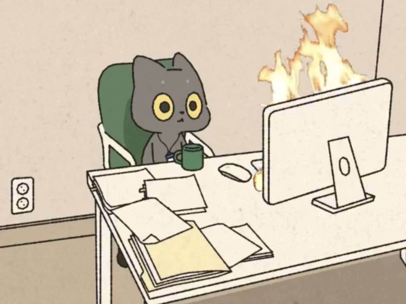 韓國插畫家 Hakong-ee「社畜系列」爆紅！「週一絕望感」神演繹讓上班族看哭