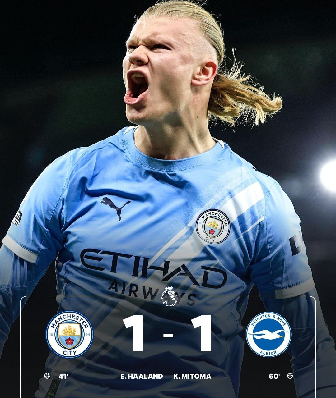 霍蘭 Erling Haaland PK破門 成英超史上第3萬5千球主角