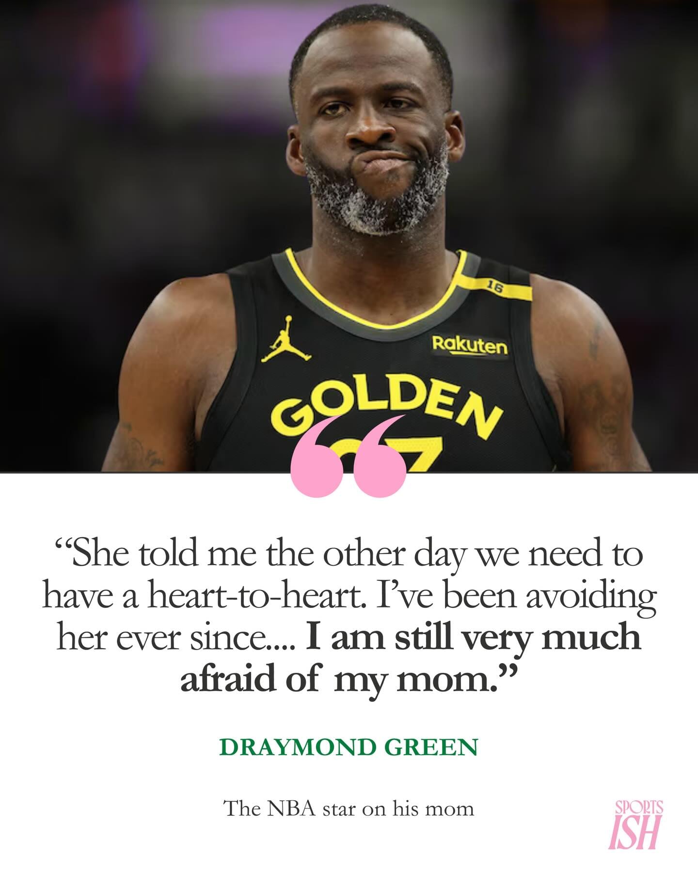 NBA／Draymond Green 賽後記者會唸媽媽簡訊引爆笑！大方坦言：拿過 4 座冠軍還是怕她！