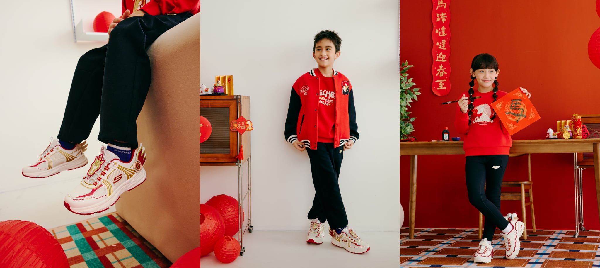 SKECHERS 飛馬奔騰迎新春！舒華 × 梁朝偉跨世代合體演繹新年限定款，1 月 20 日起入手再送「舒華限定應援手幅」，舒適到手、馬上幸幅！