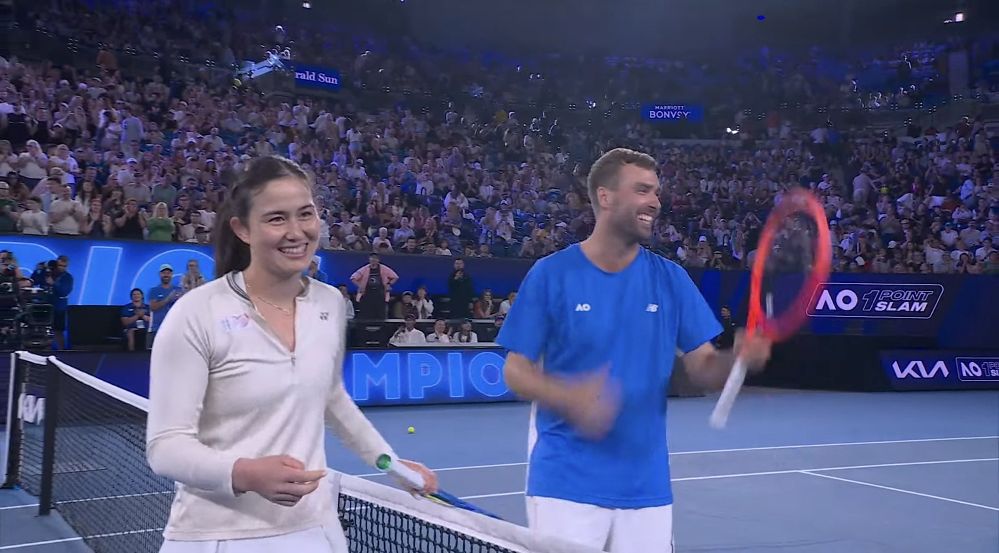 台灣女將葛藍喬安娜晉級澳網「一球大滿貫」決賽！惜敗澳洲男將無緣百萬美元獎金！