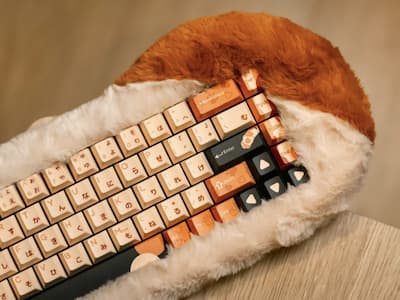 日本限量毛茸茸機械鍵盤「PETBRICK 65」爆紅！網喊：「終於能在辦公桌擼貓了！」
