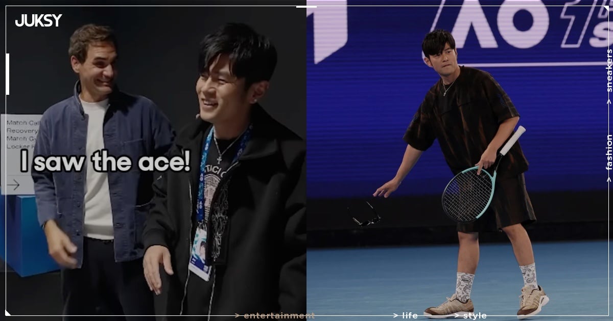 周杰倫澳網與費德勒相見歡！對方坦言「有看到那記 ACE 球」讓周董羞喊「好糗！」