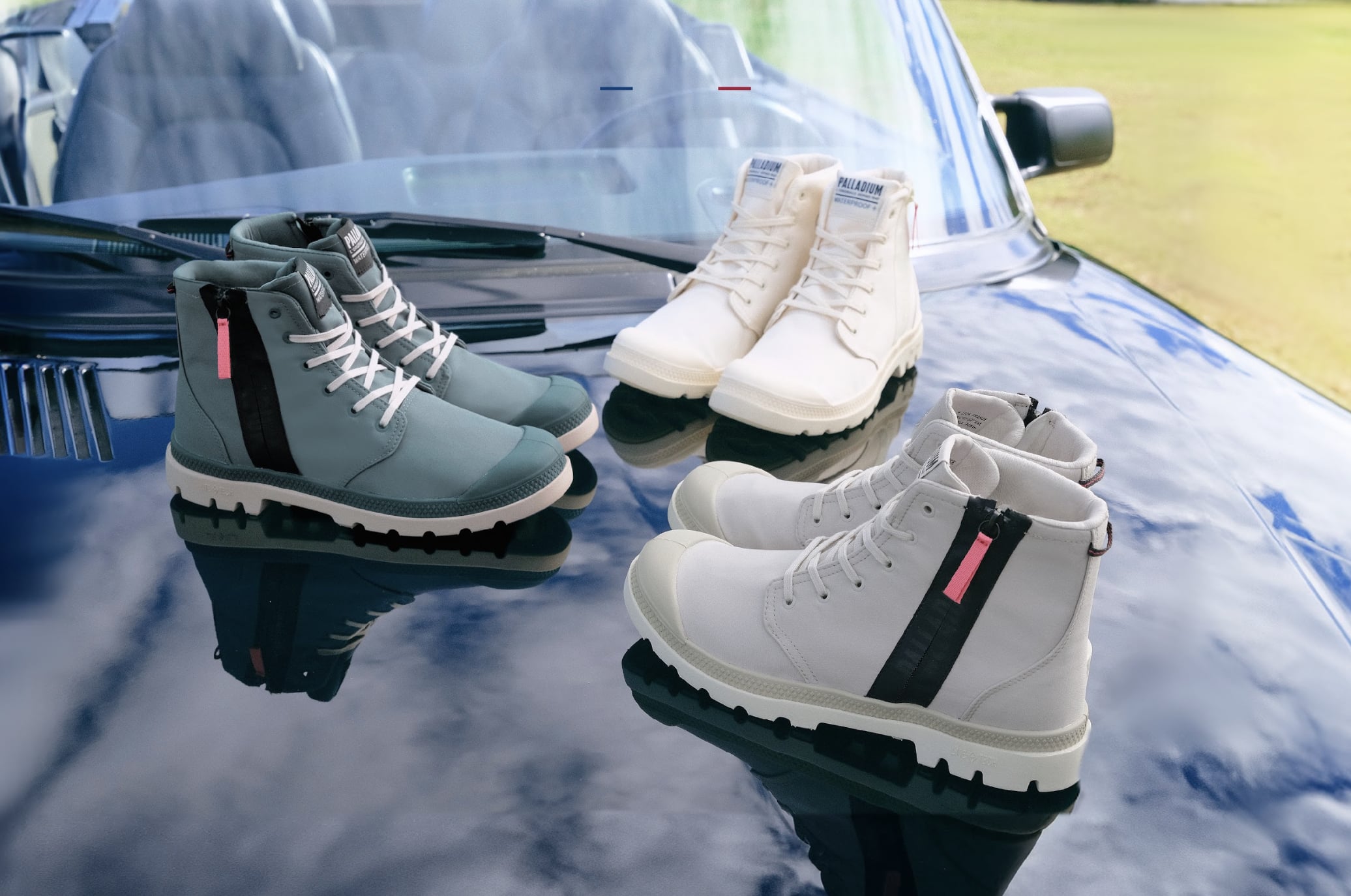 PALLADIUM 連線吳映潔 GEmma 開啟喜悅新篇章！橘標 OFF_BOUND、PALLASHOCK 等防水陣容全亮相！