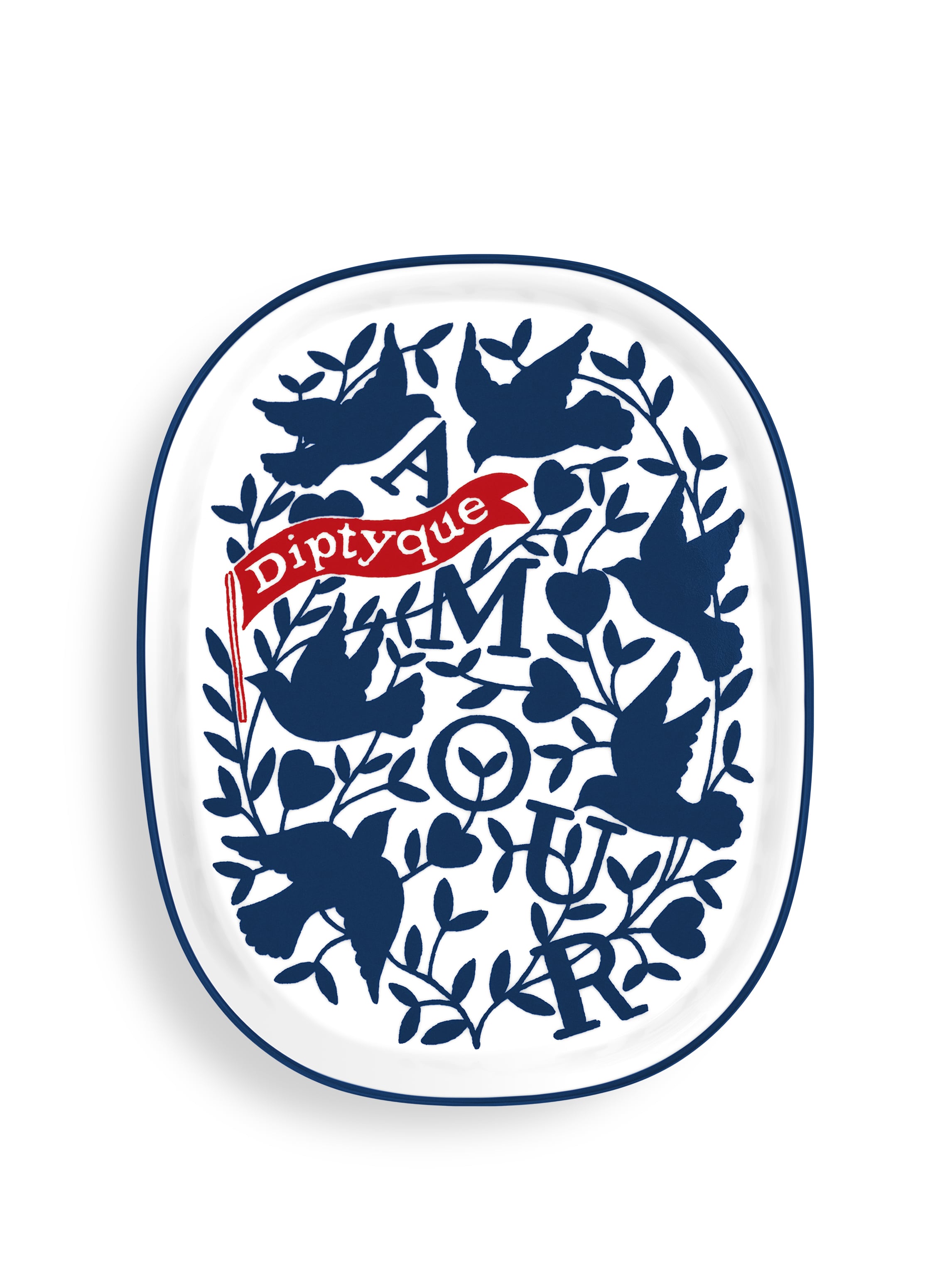 DIPTYQUE 2026情人節限量橢圓托盤（旗艦店獨家販售）NT$3,600