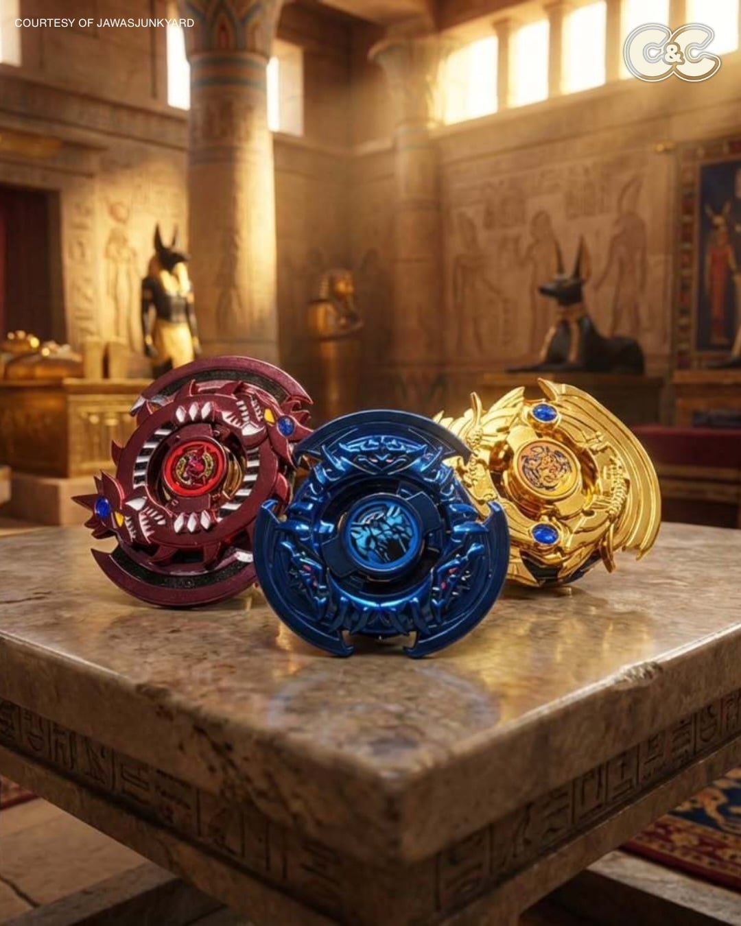 戰鬥陀螺 ×《遊戲王》三幻神融合！創作者用全金屬打造「神卡實體化」，值得收藏！