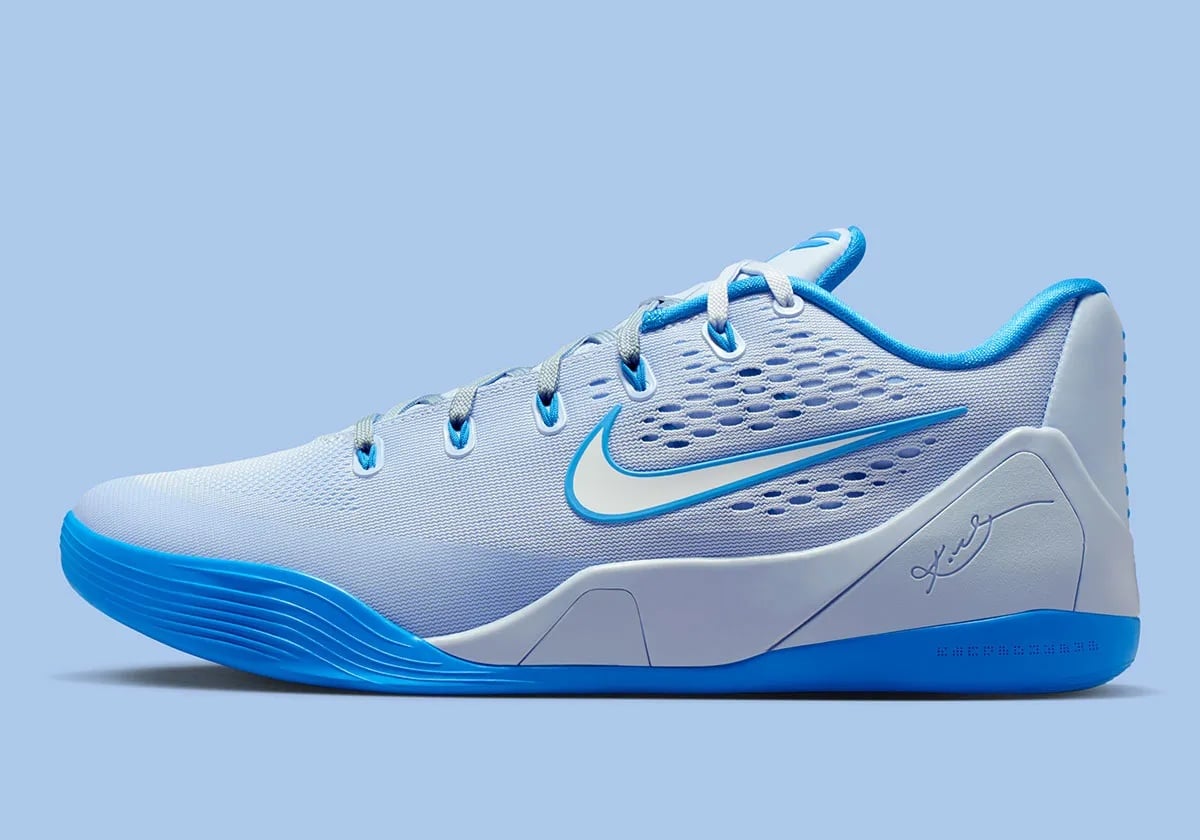 Nike Kobe 9 EM Protro「Hydrogen Blue」搶先看！冰藍色調的老大戰靴直接帥翻球場！