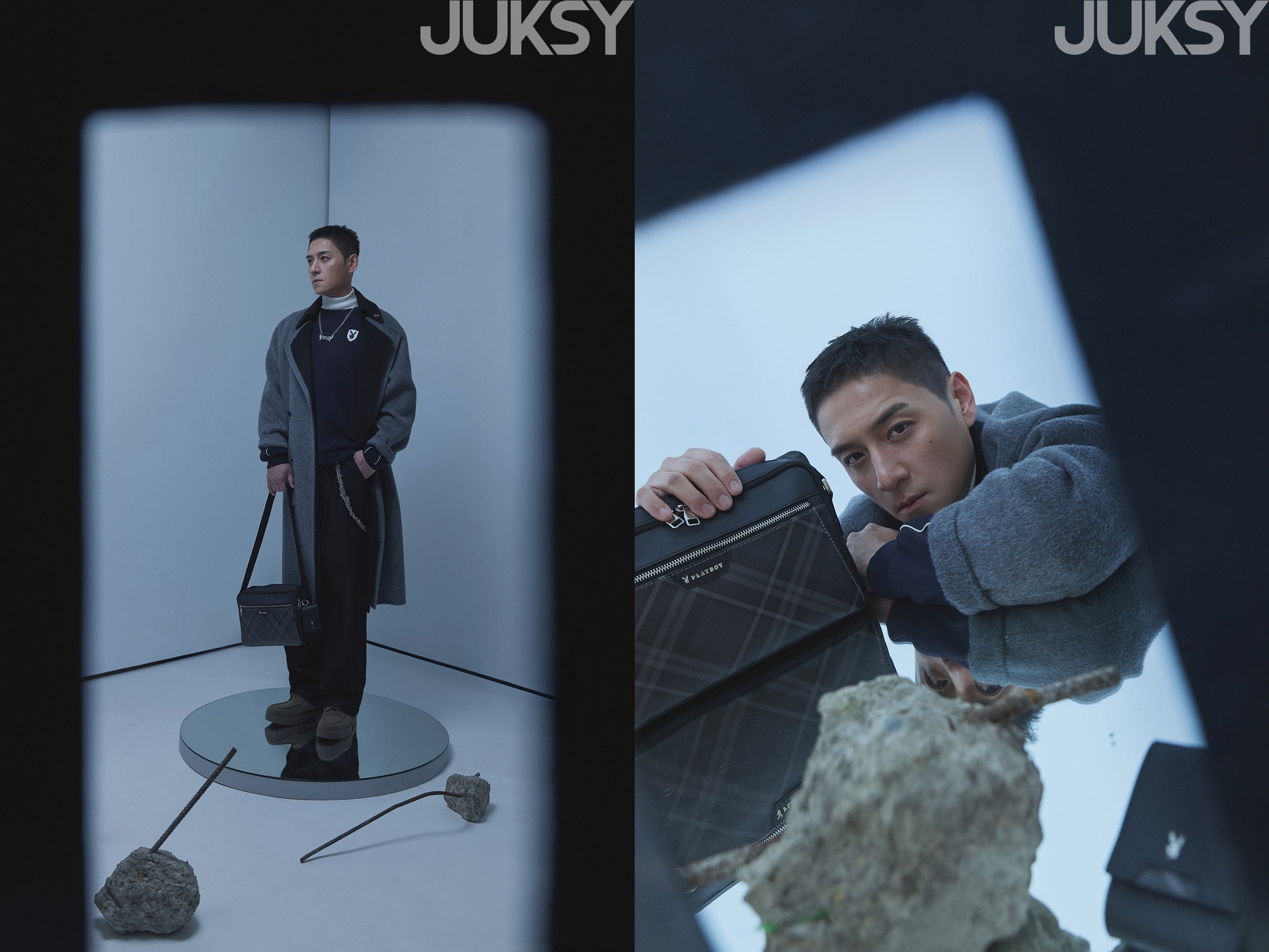 魅力不來自言語,而是態度!讓風格說話,鄭人碩自信演繹 PLAYBOY 全新包款