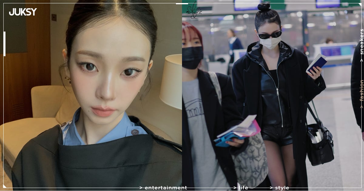 aespa Karina 身高 168 機場黑絲襪造型火辣現身！全網暴動：「劉知珉你太 spicy 了！」