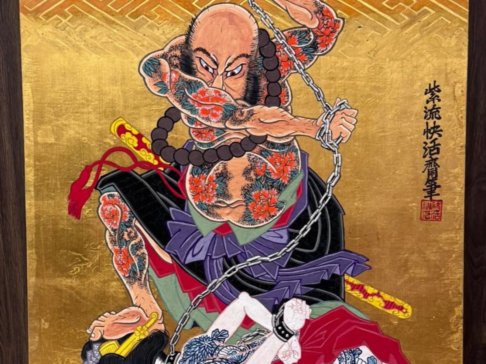 刺青界冒險王轉戰藝術圈！彫柏用純金箔畫與情色美學正面迎戰 AI 時代！