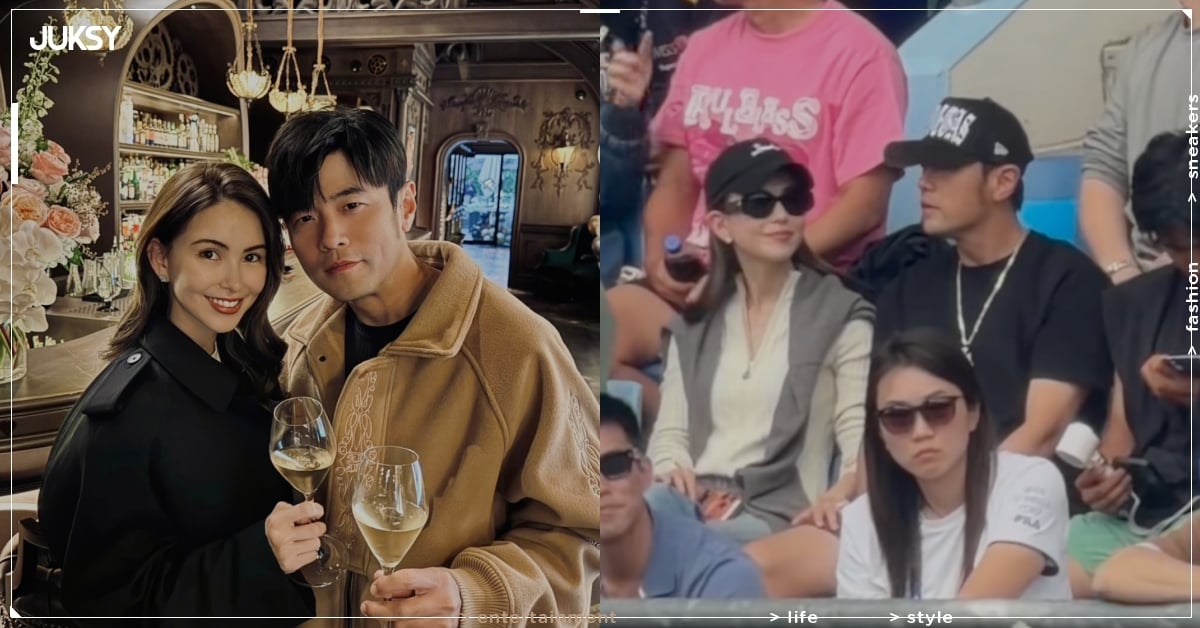 周杰倫昆凌澳網看球甜蜜互動曝光！結婚 11 年摸腿小動作洩愛意！