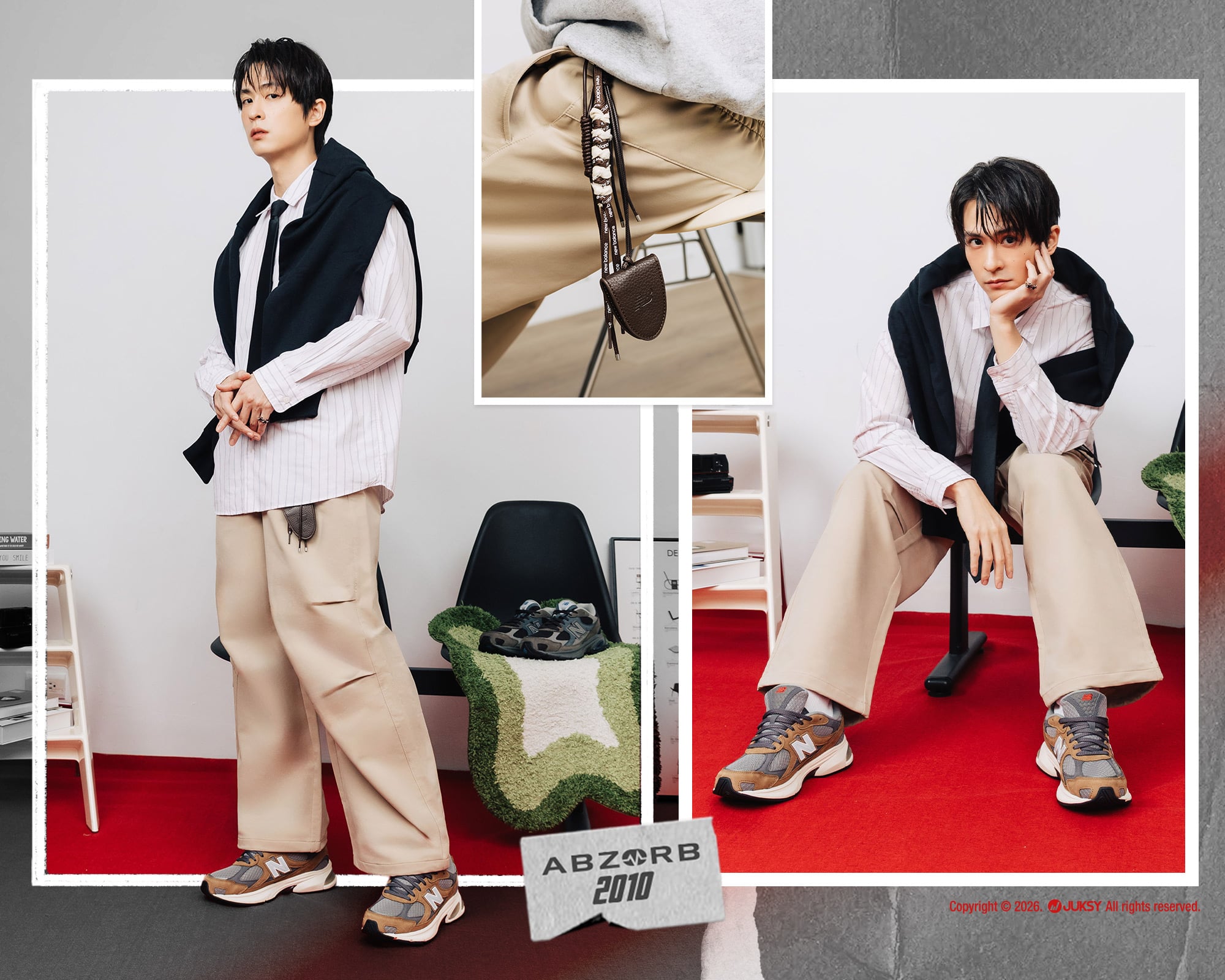 新春開局怎麼穿？寶藏男孩 石知田 × 甜美系女孩 陳敬宣示範新年好運儀式：穿上NB，讓好運跟著你走