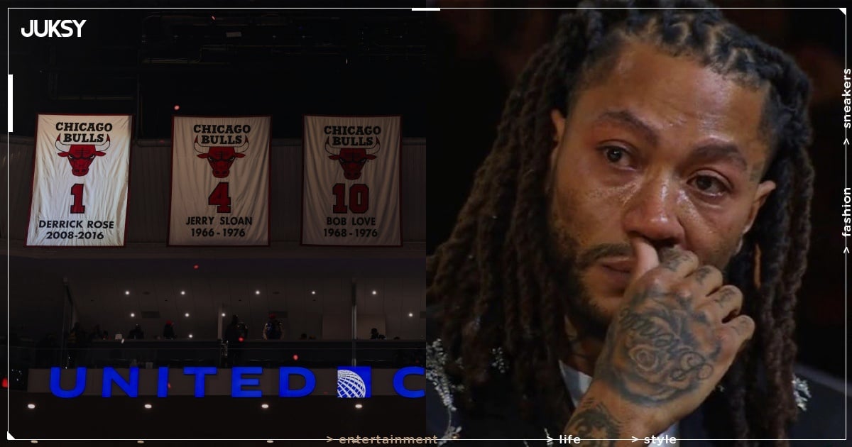 NBA／飆風玫瑰 Derrick Rose 公牛 1 號球衣正式退役！喬丹親自祝賀、史上最年輕 MVP 淚灑球場！