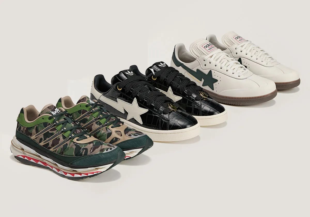 BAPE x adidas 全新「世界盃限定聯名系列」發表！迷彩流星加持 3 款經典鞋型太燒！