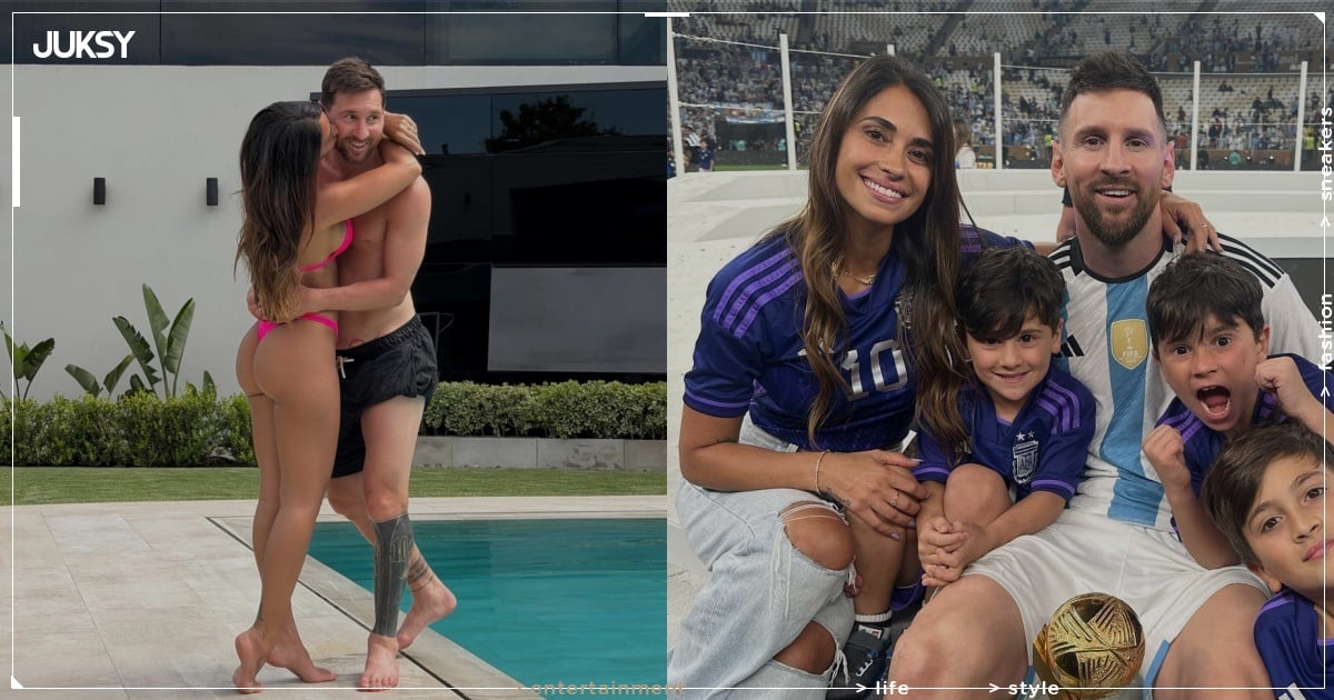 梅西與辣妻高調放閃！37 歲安托內雅穿比基尼大秀蜜桃臀＋川字腹肌引網熱議！