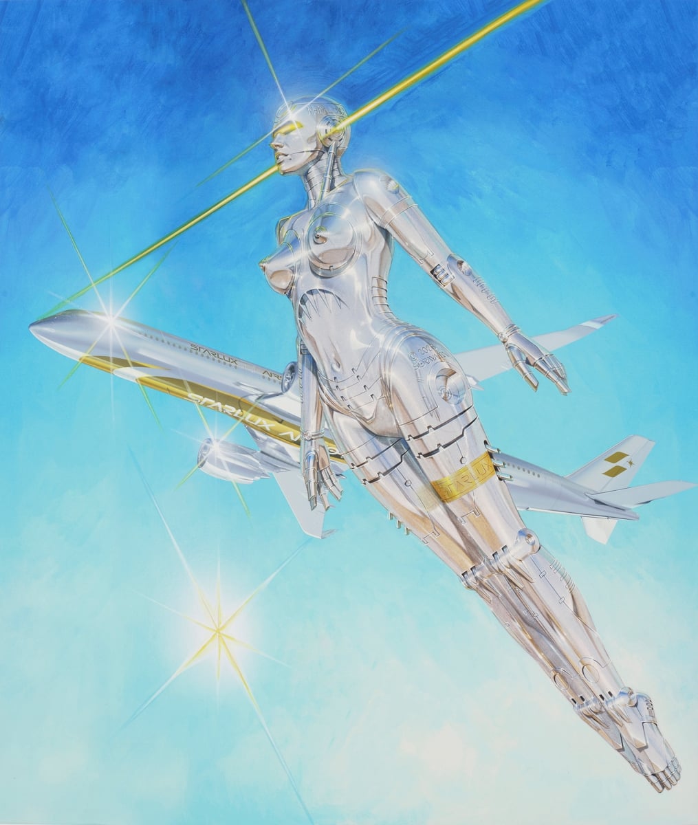 星宇航空聯手日本藝術大師「空山基」迎來超震撼聯名!兩架金屬藝術品啟航時間、機上備品周邊一次看!