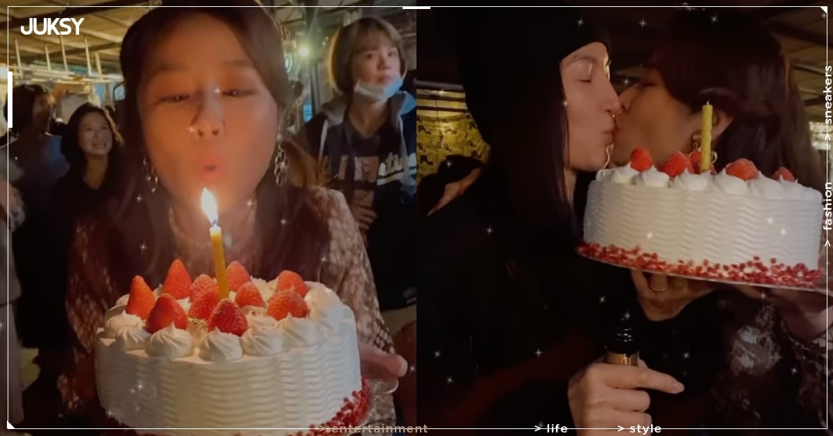 林心如 50 歲生日美翻！楊謹華嘴對嘴獻吻：「親愛的 Rose！」