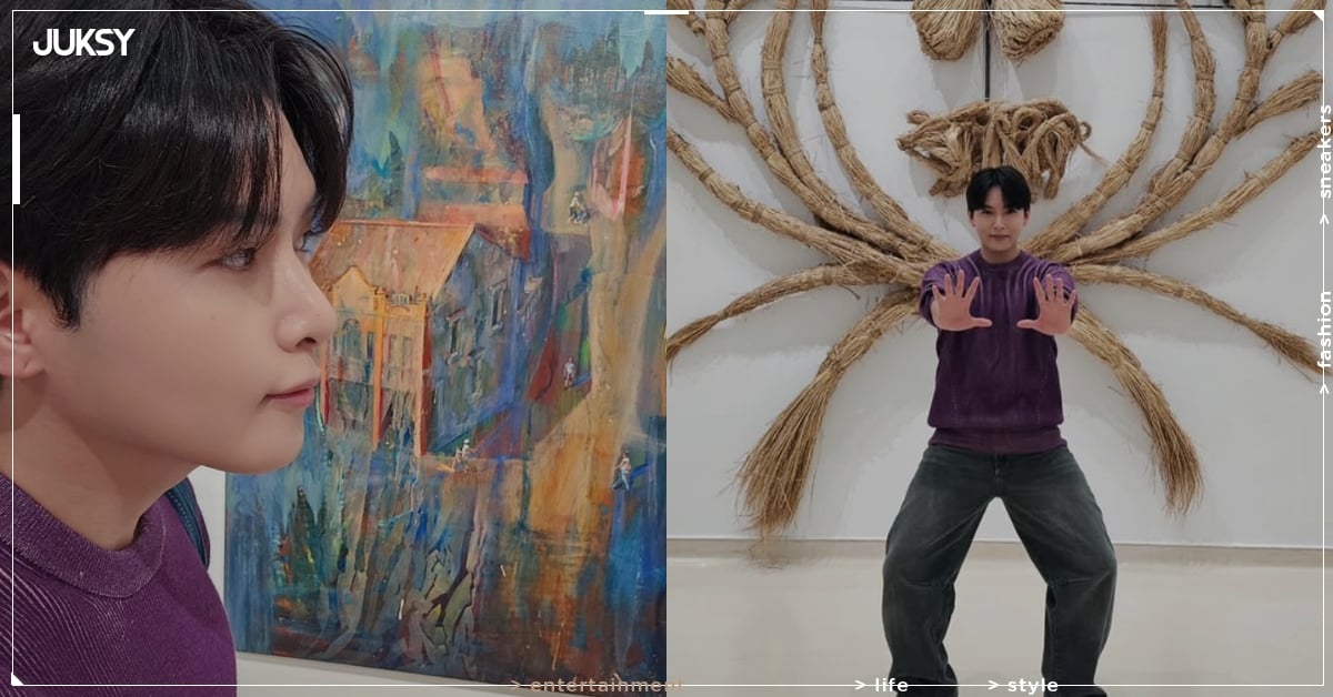 Super Junior 厲旭高美館模仿《大戰士》雕塑爆紅！4 天 3 夜高雄行粉絲直呼：「比我還會玩！」