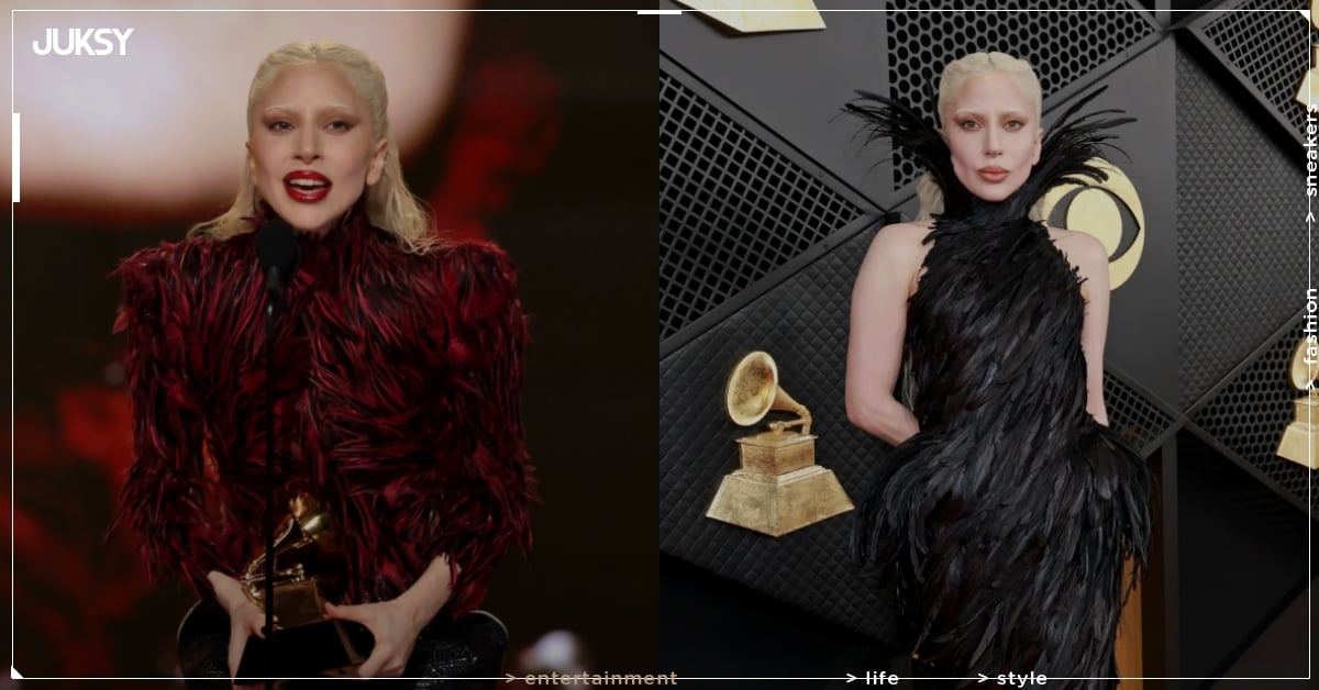 女神卡卡 Lady Gaga 葛萊美奪 2 獎！台下麥莉希拉 miley cyrus 疑似不服翻白眼惹議！