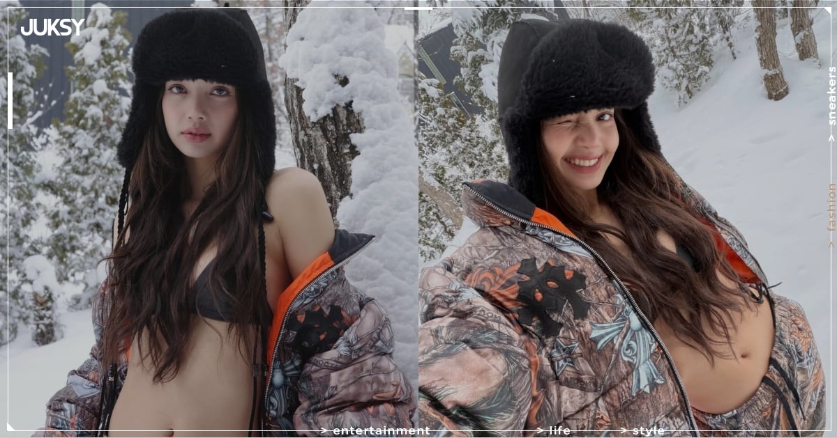 BLACKPINK LISA 上身克羅心 x Nike NOCTA 聯名全套系列！在雪國度家也不忘展現雪場比基尼的辣度