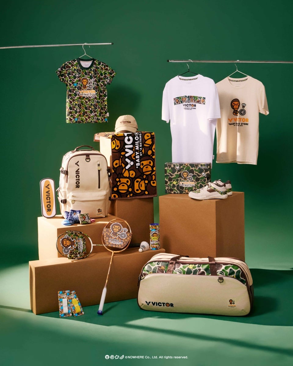 VICTOR x BABY MILO STORE 跨界聯名來了！可愛小猿人注入打造最潮羽球裝備！