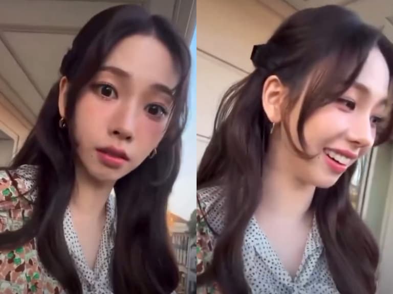 aespa Karina 時裝週幕後花絮爆紅！陽台探頭 3 次才想起自己是明星！