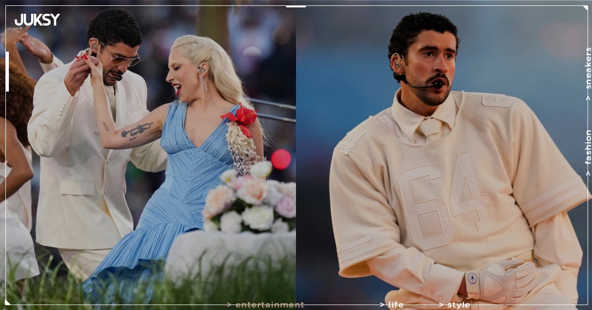 Bad Bunny 超級盃中場秀表演造型解析！穿哪雙鞋、身上球衣「64」代表意義⋯一次看！