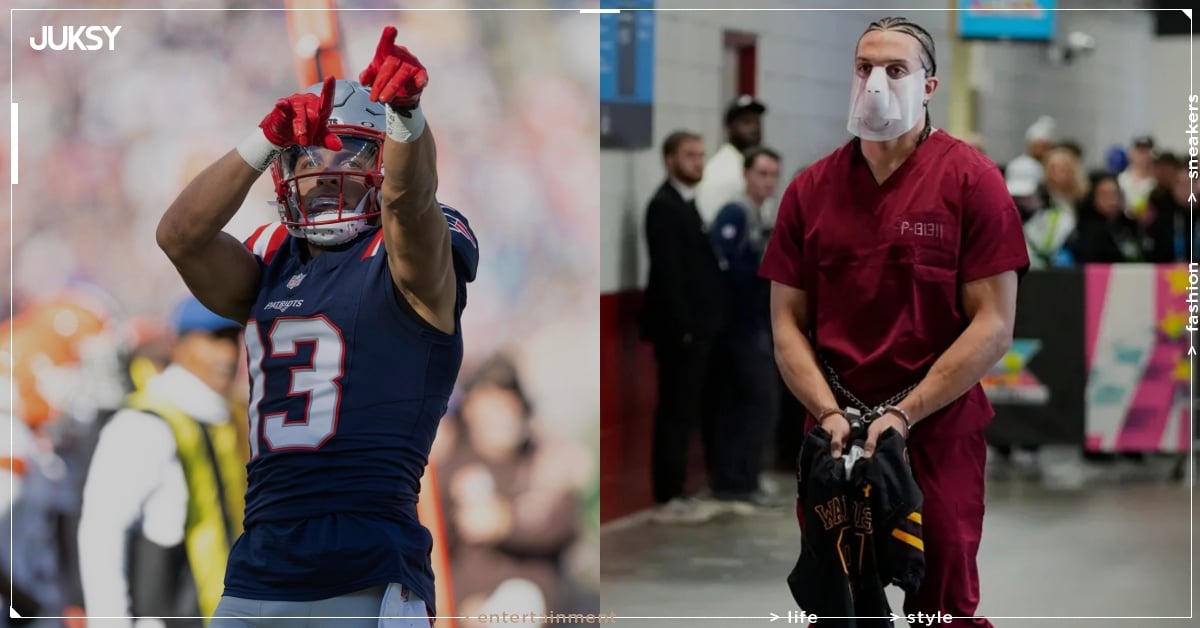 馬克霍林斯 Mack Hollins 超級盃造型引爆話題！囚犯裝扮手銬登場背後巧思曝光！